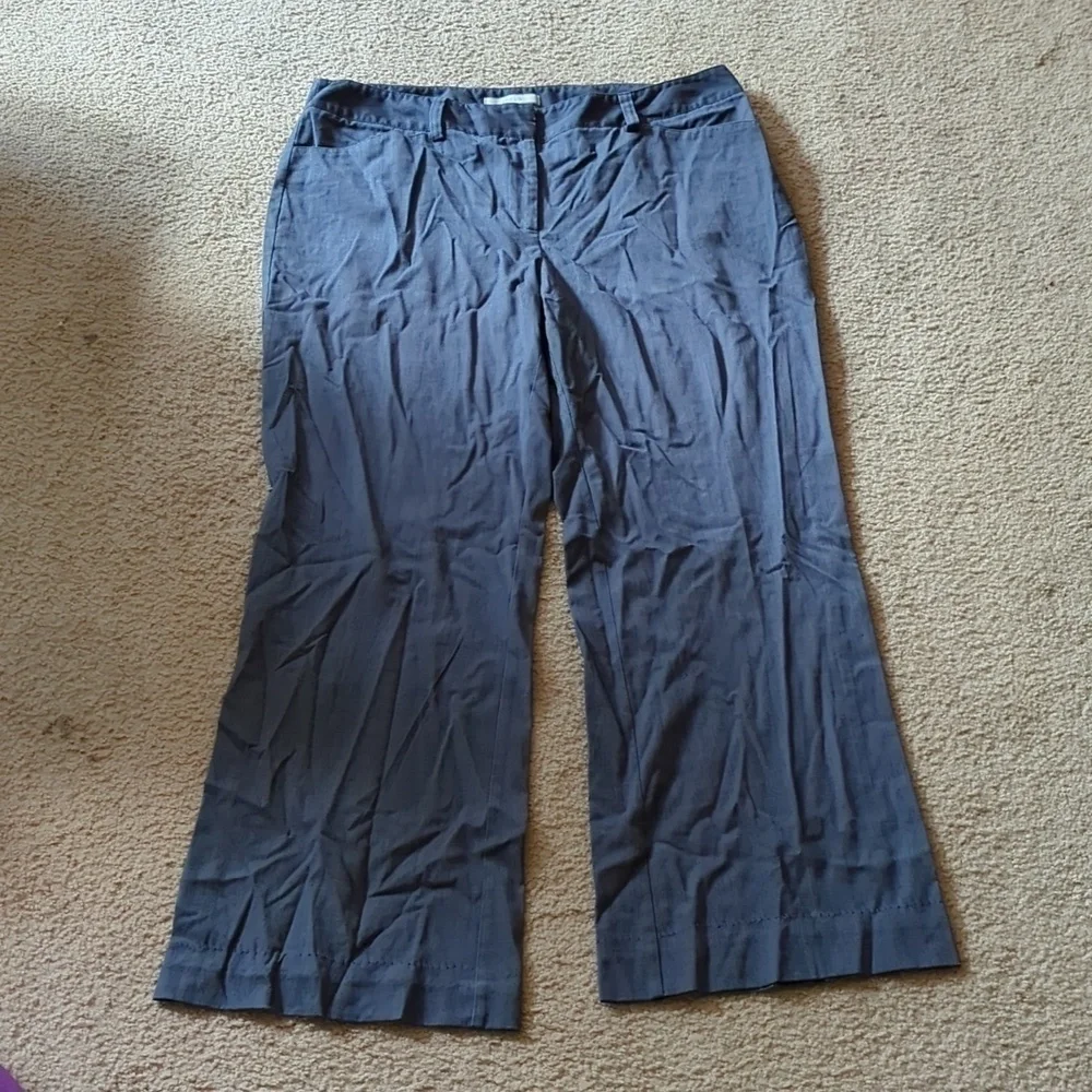 Chico's Gray Bootcut Business Professional Pants Size 14